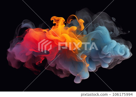 Explosion of colored powder background. 106175994
