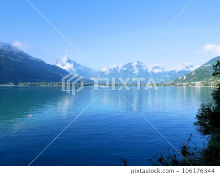 Glowing blue Lake Wallen (St.Gallen, Switzerland) 106176344