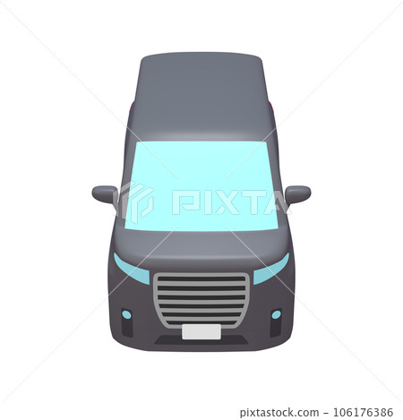 Car illustration material deformed minivan black (1_j) Car illustration material deformed minivan black (1_j) 106176386
