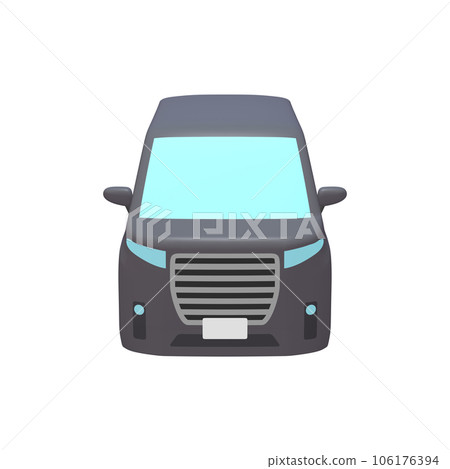 Car illustration material deformed minivan black (1_b) Car illustration material deformed minivan black (1_b) 106176394