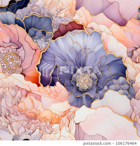 Abstract watercolor ink pastel colorful. AI generated. Abstract watercolor ink pastel colorful. AI generated. 106176464