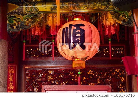 中國寺廟，寺廟，紅燈籠，中國燈籠，中國寺廟，寺廟，紅燈籠，中國燈籠， 106176710