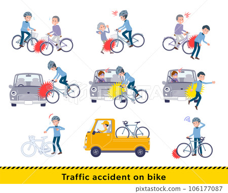 A set of fathers who have a bicycle accident 106177087
