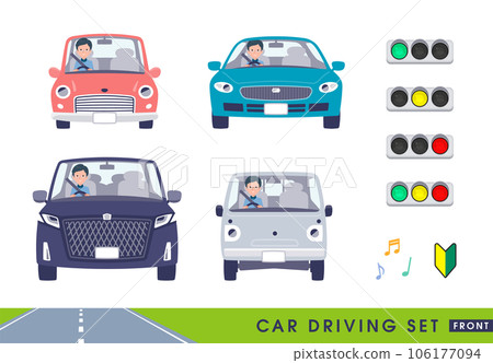 一群開車的爸爸。面向前方 106177094