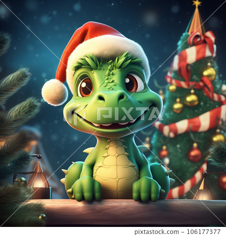 Cute green dragon symbol of the year 2024 according to the Chinese calendar Cute green dragon symbol of the year 2024 according to the Chinese calendar 106177377