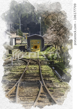 Watercolor-style Wakasa Station snow removal attachment Wakasa-cho, Yazu-gun, Tottori Prefecture Watercolor-style Wakasa Station snow removal attachment Wakasa-cho, Yazu-gun, Tottori Prefecture 106177709