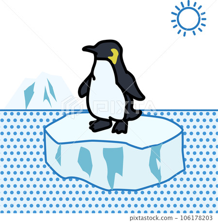 冰上的熱企鵝_溫暖圖像 106178203