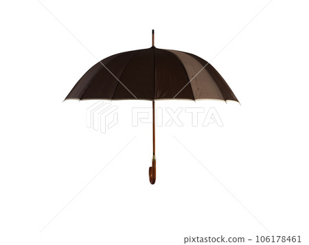 Brown open umbrella. concept of help and insurance Brown open umbrella. concept of help and insurance 106178461