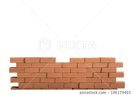 Wall of bricks. concept of business teamwork and company Wall of bricks. concept of business teamwork and company 106178463