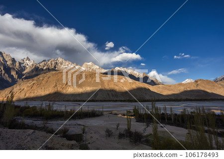 Tupopdan peaks, near Passu village, upper Hunza, Northern Areas of Pakistan Tupopdan peaks, near Passu village, upper Hunza, Northern Areas of Pakistan 106178493