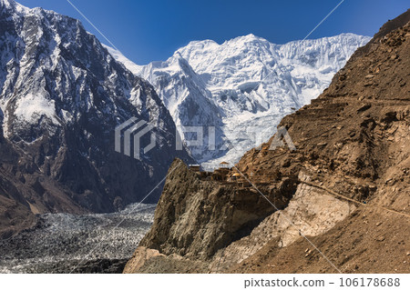 Passu Glacier is situated in the south side of Passu village, Located in the Hunza upper Gojal Valley of Gilgit Baltistan in northern Pakistan. Passu Glacier is situated in the south side of Passu village, Located in the Hunza upper Gojal Valley of Gilgit Baltistan in northern Pakistan. 106178688