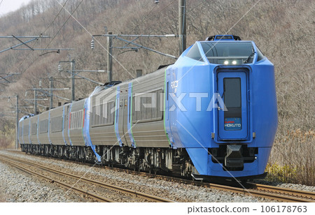 室蘭本線 登別小城浜 JR 北海道 木葉 281 系列 + 木葉 283 系列 超級北斗 106178763