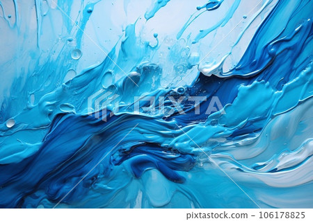 Abstract blue wave background. Illustration AI Generative Abstract blue wave background. Illustration AI Generative 106178825