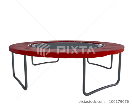 Red elastic trampoline for jumping. business and funny concept. 3d rendering 106179076