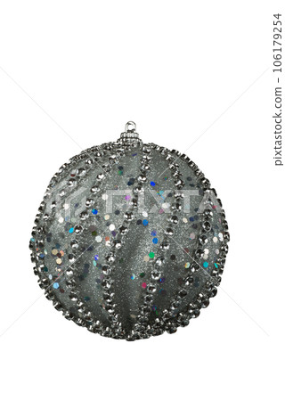Isolated png close-up of a christmas ball Isolated png close-up of a christmas ball 106179254