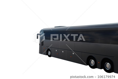 Vehicle black bus for passenger transport. concept of transportation 106179974