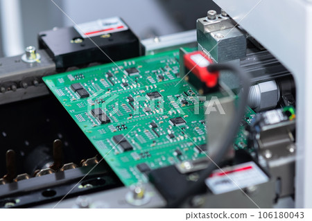 printed circuit board production on the conveyor of automatic production line 106180043