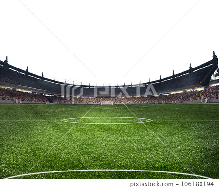 Modern football stadium ready to soccer match 106180194