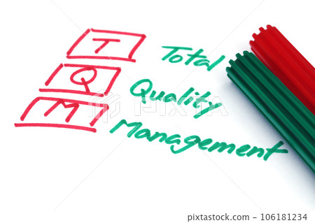 Total quality management written in paper 106181234