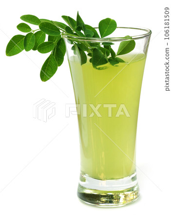 Ayurvedic Juice made from moringa leaves Ayurvedic Juice made from moringa leaves 106181509