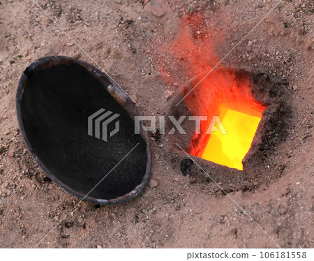Burner of a brick field 106181558