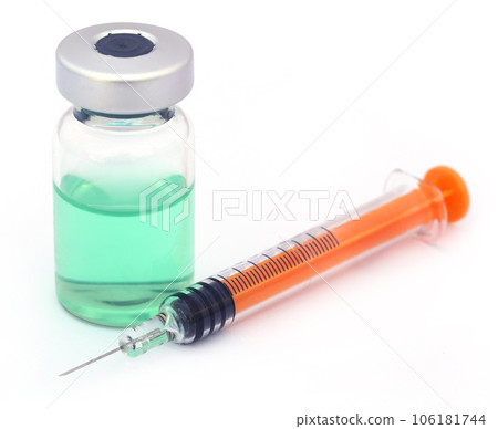 Vial with syringe 106181744