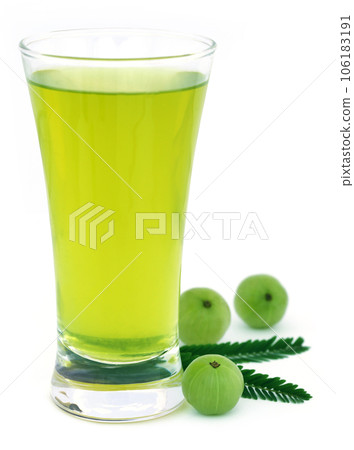 Herbal amla juice with fresh fruits Herbal amla juice with fresh fruits 106183191