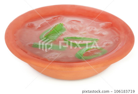 Aloe extract in a pottery Aloe extract in a pottery 106183719