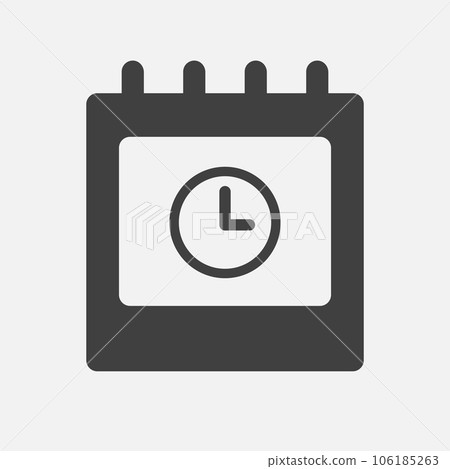 Icon page calendar - timer, time, clock, reminder Icon page calendar - timer, time, clock, reminder 106185263