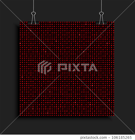 Poster from red sequins, glitters or sparkles Poster from red sequins, glitters or sparkles 106185265