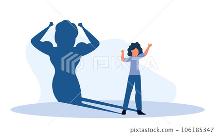 Business ambition leader woman vector illustration concept. Superwoman cape challenge leadership. Super shadow businesswoman success achievement. Career progress person goal. Motivation vision idea Business ambition leader woman vector illustration concept. Superwoman cape challenge leadership. Super shadow businesswoman success achievement. Career progress person goal. Motivation vision idea 106185347