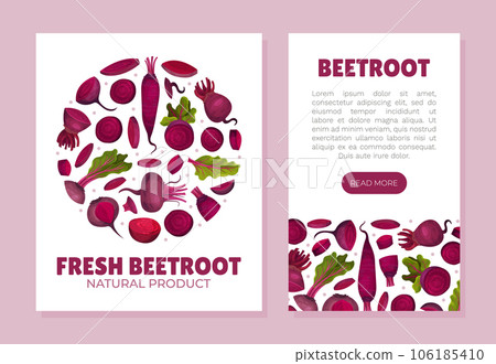 Beetroot Vegetable Crop Banner Design Design Vector Template 106185410