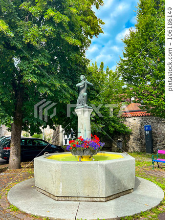 View of Bregenz upper town - Oberstadt. High quality photo 106186149