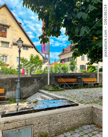 View of Bregenz upper town - Oberstadt. High quality photo 106186154