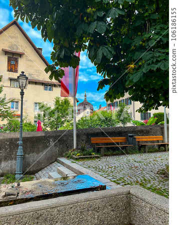View of Bregenz upper town - Oberstadt. High quality photo View of Bregenz upper town - Oberstadt. High quality photo 106186155