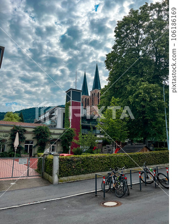 View of Bregenz lower town - Unterstadt. High quality photo 106186169