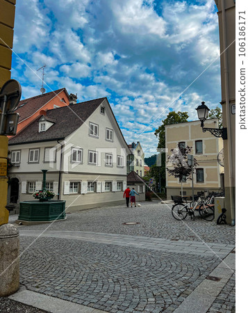 View of Bregenz lower town - Unterstadt. High quality photo 106186171