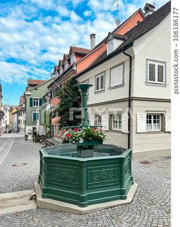 View of Bregenz lower town - Unterstadt. High quality photo View of Bregenz lower town - Unterstadt. High quality photo 106186177
