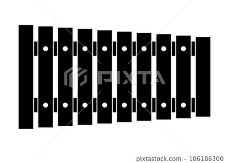 xylophone silhouette xylophone silhouette 106186300