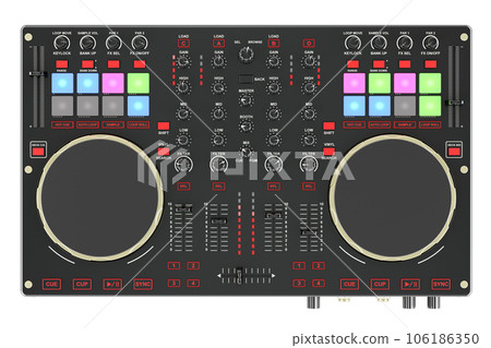 Digital DJ Controller, DJ Console. 3D rendering 106186350