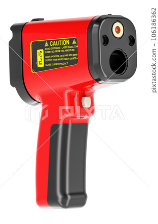 Non-contact Digital Laser Infrared Thermometer, 3D rendering 106186362