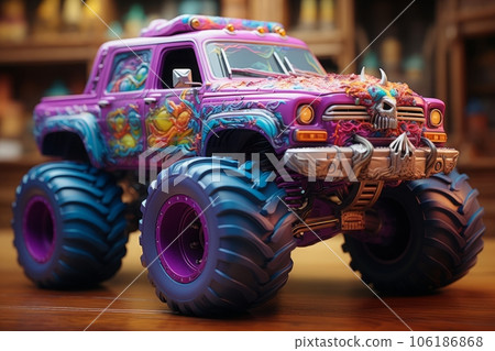 Monster truck, Generative AI AI image 106186868