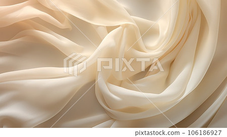 Isolated tulip petal as a silky detail of the finest delicate flowing fabric 106186927