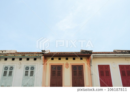Georgetown street traditional malaysian house in Penang, Malaysia 106187811