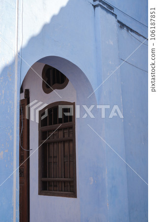 Georgetown street traditional malaysian house in Penang, Malaysia 106187851