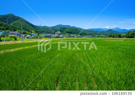 鄉村景觀，谷川山脈，水上鎮，上毛高原站附近 106189530