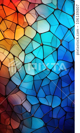 Interior photography, background with stained glass pattern Interior photography, background with stained glass pattern 106189807