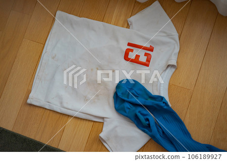 dirty soccer uniform dirty soccer uniform 106189927