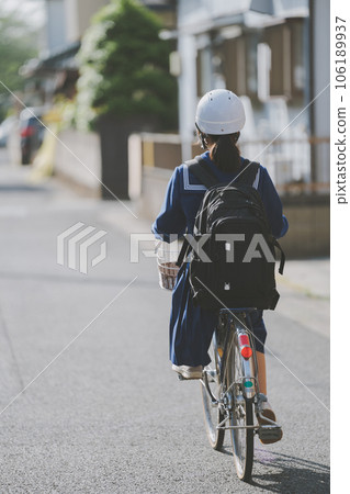 junior high student, bicycle, bike 106189937