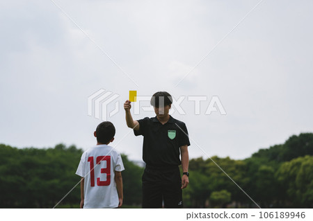yellow card, football, soccer 106189946